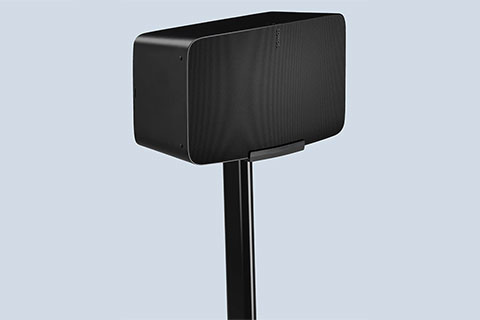 Flexson Floor Stand for Sonos FIVE/PLAY:5 - Black - Lifestyle
