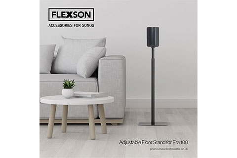 Flexson Adjustable floor stand for Sonos ERA 100/SL - Black - Lifestyle
