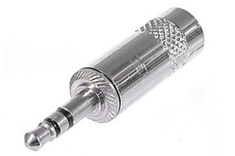 3.5 mm. Minijack stereo male connector, metal