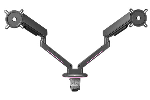 Gaming Monitor Arm Experience | Double (21 – 45) - Black