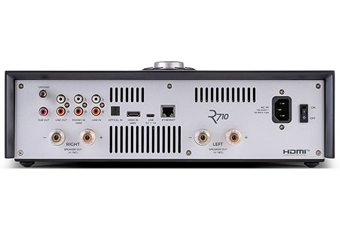 Ruark Audio R710 CD Hi-Fi Console & Streaming Stereo Amplifier (2x 200W) - Black - Back