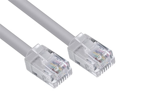 Modular Round Cable RJ12, Male - Male, 6-core, 6P6C,