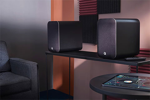 Q Acoustics M20 HD Wireless System pair - Black - Lifestyle