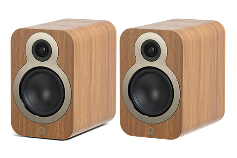 Q Acoustics 3020C Shelf Speaker Pair - Oak