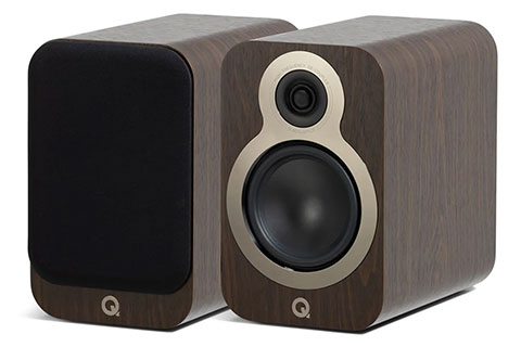Q Acoustics 3030C shelf speaker pair - Walnut