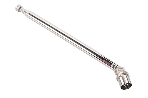 DAB+/FM telescopic antenna with IEC connector