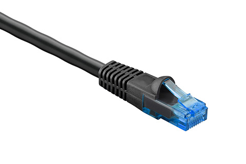 DMS Black Cat 5‘3 Black ethernet cable | AV-Connection