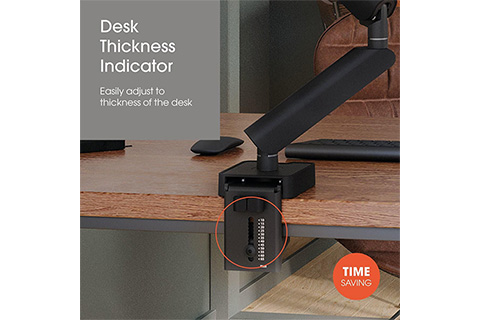 Vogels Momo 2237 Dual Monitor Mount - Black - Lifestyle