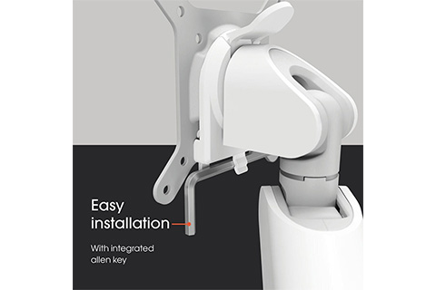 Vogels Momo 2237 Dual Monitor Mount - White - Lifestyle