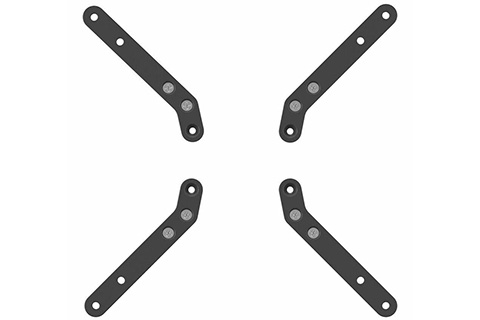 Momo A003 Vesa Extender 200x200 - Black