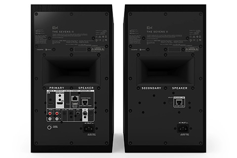 Klipsch The Sevens II Powered Monitor Speakers - Black - Back