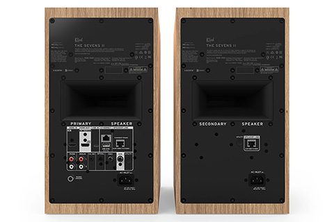 Klipsch The Sevens II Powered Monitor Speakers - Oak - Back