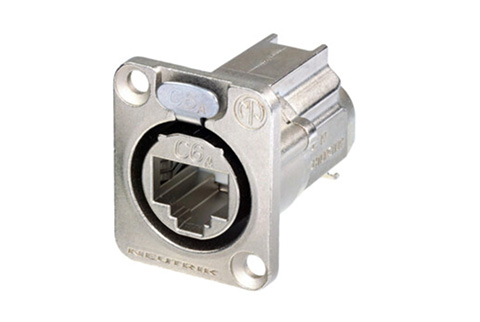 Neutrik RJ45 CAT6A etherCON chassis connector (NE8FDX-Y6) - Silver
