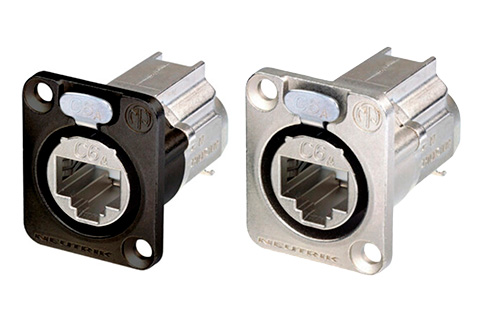 RJ45 CAT6A etherCON chassis connector (NE8FDX-Y6) - Collage