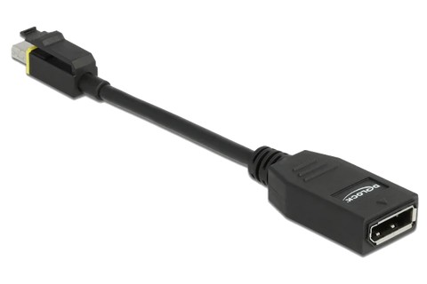 Mini DisplayPort 1.4 to DisplayPort adapter with latch (8K 60 Hz)