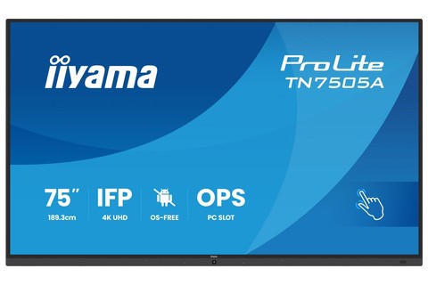 iiyama 4K UHD touch monitor | 75 | TN05A-B1AG