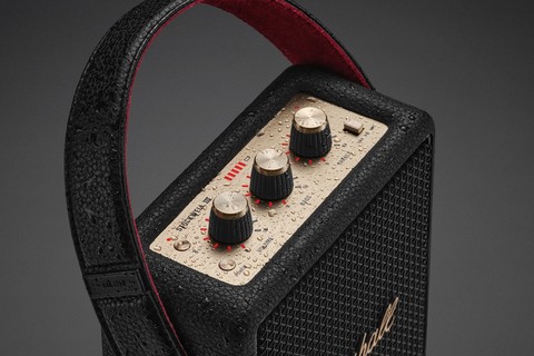 Marshall Stockwell III Bluetooth speaker - Black & Brass
