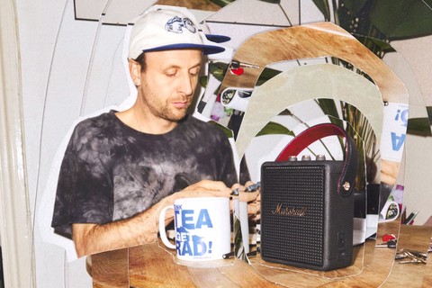 Marshall Stockwell III Bluetooth speaker - Black & Brass