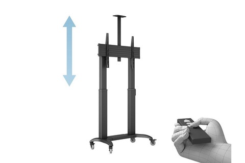 M Motorized Public Adjustable Floorstand Dual Pillar 180 HD (65