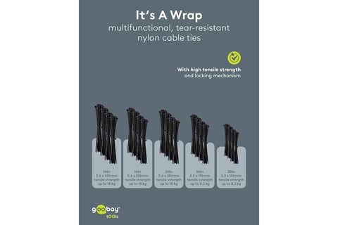 Cable ties | Black - 1000pcs