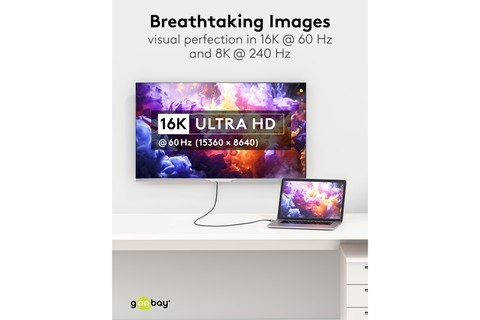 Ultra96 High Speed HDMI 2.2 cable (16K@60Hz, 8K@240Hz) - Lifestyle