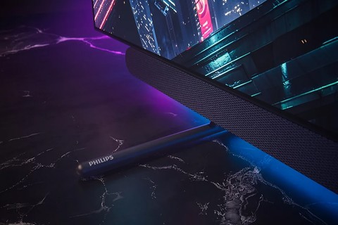 Philips OLED+ 4K Smart TV with Ambilight | OLED911/12 Series - Lifestyle