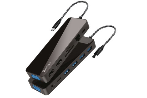 13-in-1 triple-screen mobile dock (USB-C – HDMI / 3,5mm / SD / USB-A / USB-C)
