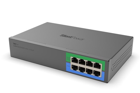 SilentPower LAN iSilencer - 4-In/4-Out - Hero