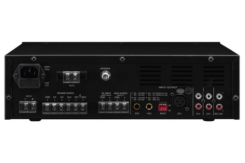 Monacor PA-806DAP Mixing Amplifier (1x 60W) - Back
