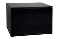 Unnu 211 AV design møbel - Black with two drawers