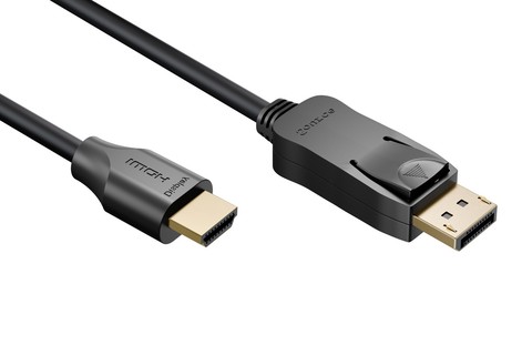 Displayport 2.0 / 2.1 til HDMI cable (8K@60Hz, 4K@144Hz)