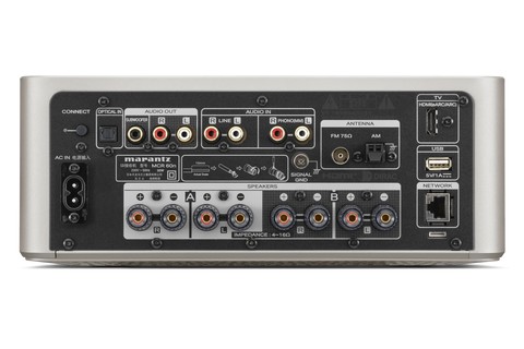 Marantz MCR 60n DAB Hi-Fi System (2x 68W / 4x 33W) - Champagne - Back