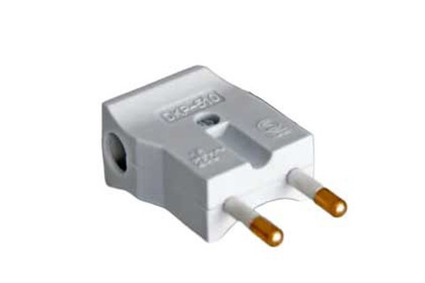 Flat angled plug