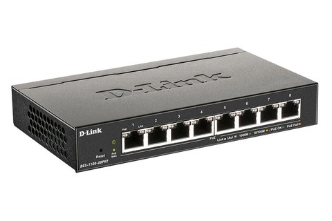 D-Link Gigabit Smart Managed Switch, 8 Port (DGS-1100-08PV2/E) - Hero