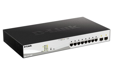 D-Link Gigabit PoE+ Smart Switch, 10 Port (DGS-1210-10MP/E, 130W) - Hero