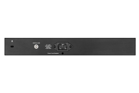 D-Link Gigabit PoE+ Smart Switch, 10 Port (DGS-1210-10MP/E, 130W) - Back