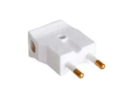TL Flat angled plug - White