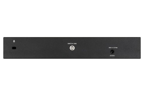 D-Link Gigabit PoE Smart Switch, 10 Port (DGS-1210-10P/E) - Back