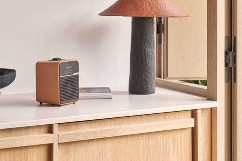 Ruark Audio R1S Smart FM/DAB+ table top radio with Wi-Fi and Bluetooth - Terracotta - Lifestyle