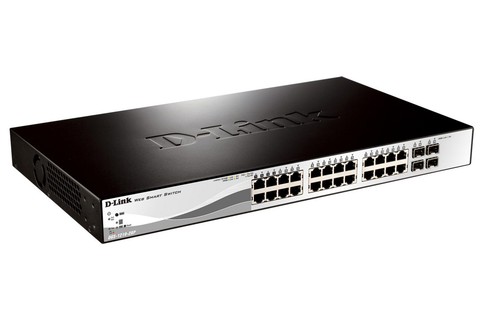 D-Link Gigabit PoE+ Smart Switch, 28 Port (DGS-1210-28P/E) - Hero