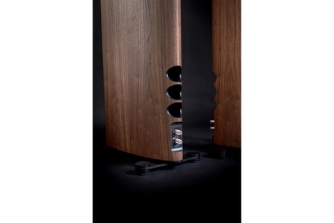 Scansonic HD MB8 B Floor Speaker - Walnut - Back - Detail