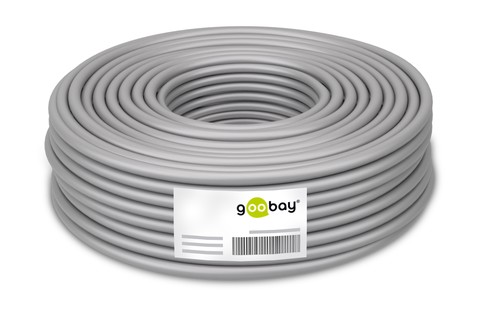 Network cable, Cat 6a S/FTP - Grey
