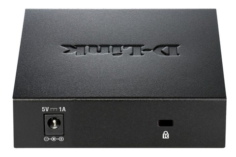 D-Link 5 Port Gigabit switch, POE+, Unmanaged (DGS-105GL/E) - Back