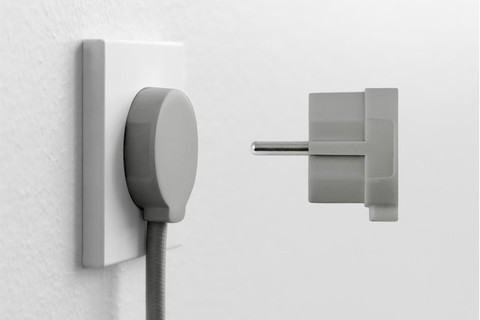 NORM F Plug (250V, Schuko, 16A) - Grey