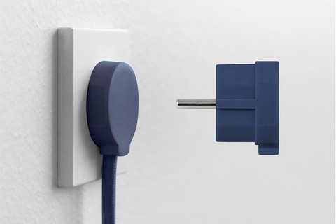 NORM F Plug (250V, Schuko, 16A) - Blue