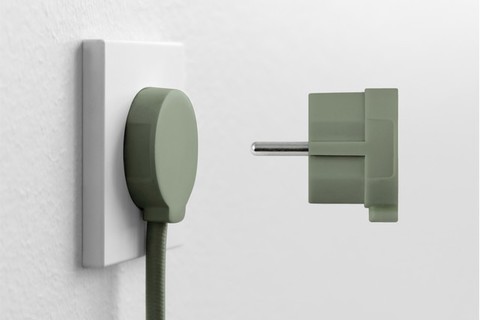 NORM F Plug (250V, Schuko, 16A) - Green