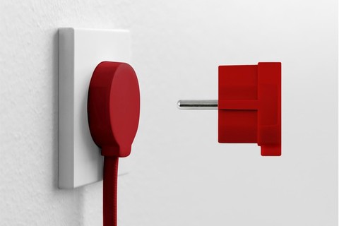 NORM F Plug (250V, Schuko, 16A) - Red