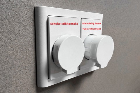 NORM F Plug (250V, Schuko, 16A)