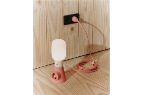 Pedestal Plug-in Lamp - Lifestyle