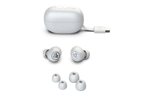 JLab Audio Go Pop wireless earbuds | ANC - White